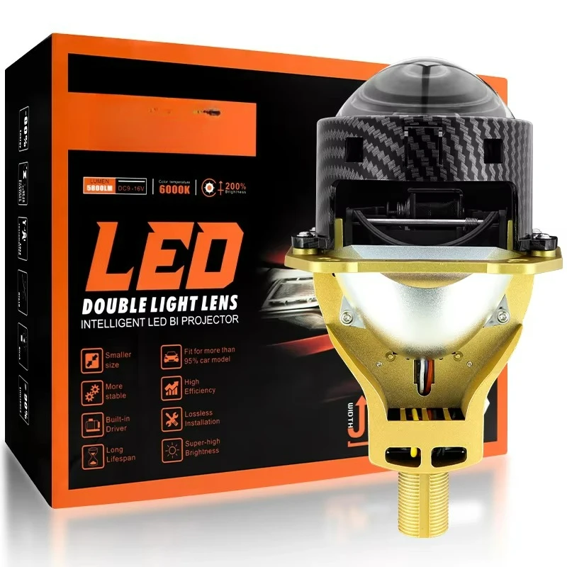 Car Headlamp 3.0 Inch Dual Light Emitting Diode Projector Lens 12V 6000K, Suitable for High Low Level Light GM Retrofit Project
Car Headlamp 3.0 Inch Dual Light Emitting Diode Projector Lens 12V 6000K, Suitable for High Low Level Light GM Retrofit Project