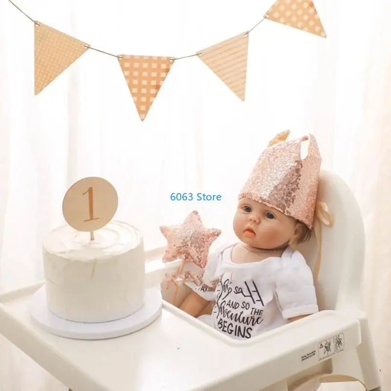 Children Birthday Party Accessory Kids Hat Glittering Wand Let the Fun Begin 
Children Birthday Party Accessory Kids Hat Glittering Wand Let the Fun Begin