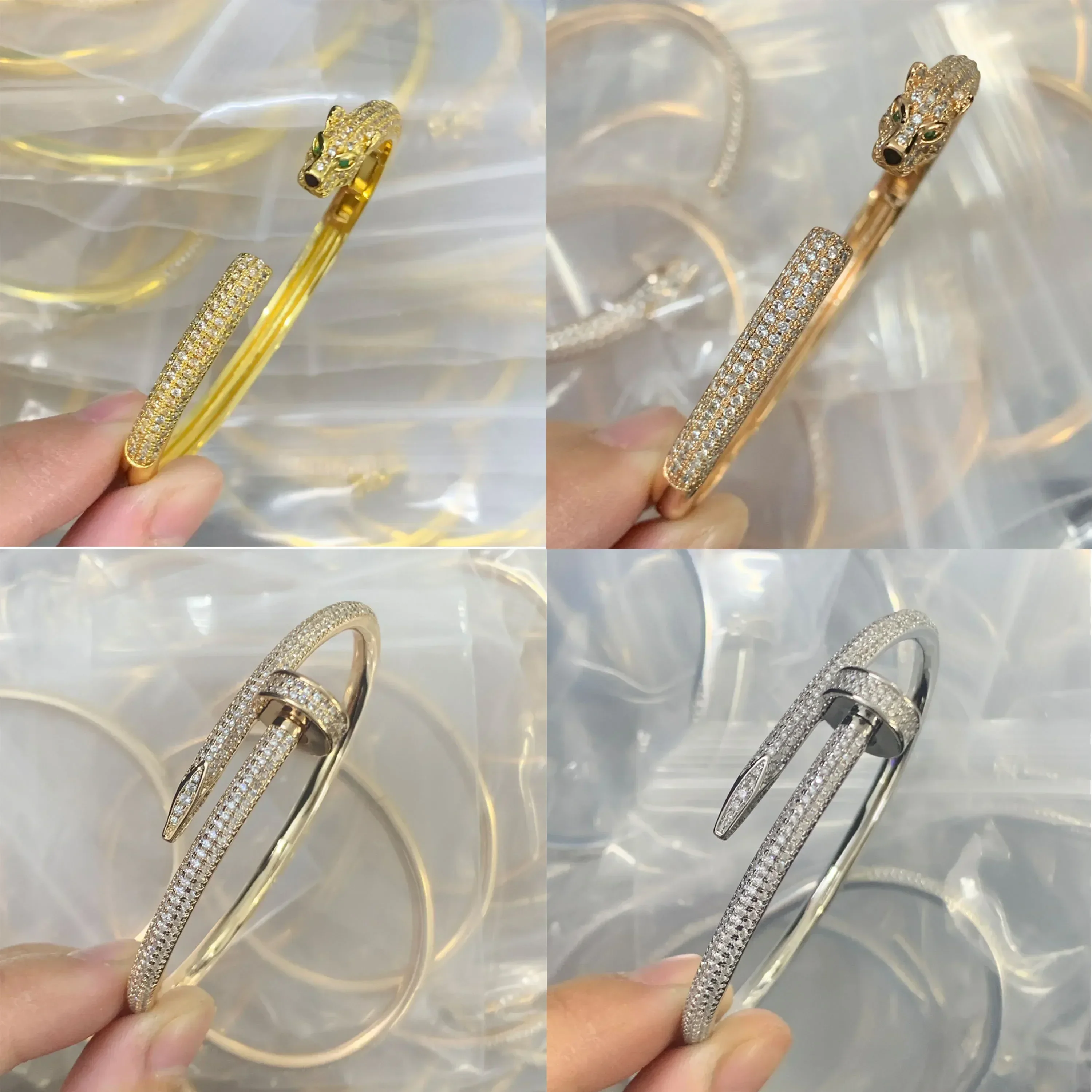 2025 New 925 silver nail leopard head bracelet female, high-end luxury, trendy fashion, enhance charm, party gifts
2025 New 925 silver nail leopard head bracelet female, high-end luxury, trendy fashion, enhance charm, party gifts