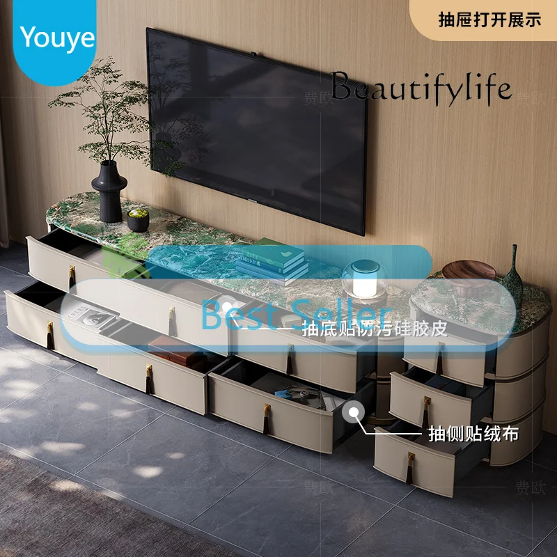 Nn Light Luxury TV Cabinet Large Apartment Marble Living Room Fashion Customization Post-modern Italian High-end Floor Cabinet
Nn Light Luxury TV Cabinet Large Apartment Marble Living Room Fashion Customization Post-modern Italian High-end Floor Cabinet