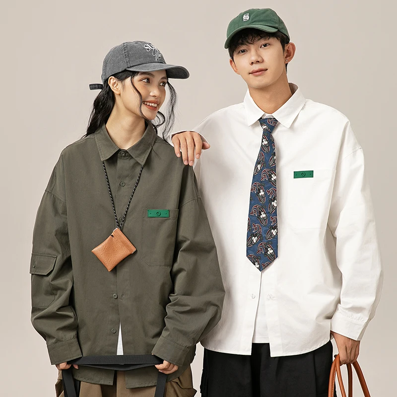 Women Men Streetwear Fashion Loose Casual Long Sleeve Outdoor Techwear Cargo Shirt Cityboy Oversize Cotton Shirts Blouses
Women Men Streetwear Fashion Loose Casual Long Sleeve Outdoor Techwear Cargo Shirt Cityboy Oversize Cotton Shirts Blouses