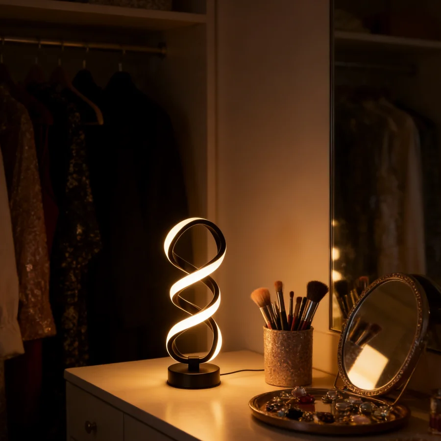 1PC Artistic Twisted Infinity Loop LED Desk Lamp - Soft Warm White Light for Home Decor
1PC Artistic Twisted Infinity Loop LED Desk Lamp - Soft Warm White Light for Home Decor
