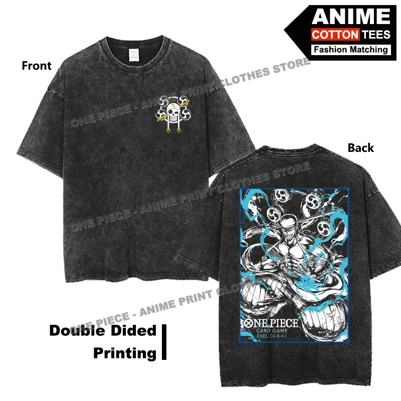 Anime One Piece - Enel T-shirt Double Sided Print Clothing y2k Harajuku Street styl Men Women Short Sleeve Cotton Loose Tees
Anime One Piece - Enel T-shirt Double Sided Print Clothing y2k Harajuku Street styl Men Women Short Sleeve Cotton Loose Tees