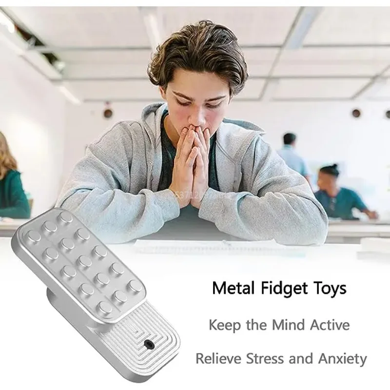 Metal EDC Fidget Slider Magnetic Brick Block Push Slider Haptic Slider Antistres Fidget Toys Adult Stress Relief Toy ADHD Autism
Metal EDC Fidget Slider Magnetic Brick Block Push Slider Haptic Slider Antistres Fidget Toys Adult Stress Relief Toy ADHD Autism