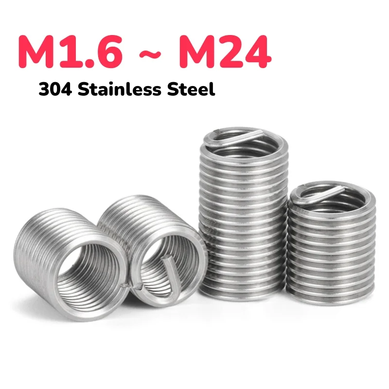 M1.6 M18 M20 M22 M24 304 Stainless Steel Screw Tooth Thread Repair Sleeve Wire Protective Coiled Helical Sleeve
M1.6 M18 M20 M22 M24 304 Stainless Steel Screw Tooth Thread Repair Sleeve Wire Protective Coiled Helical Sleeve