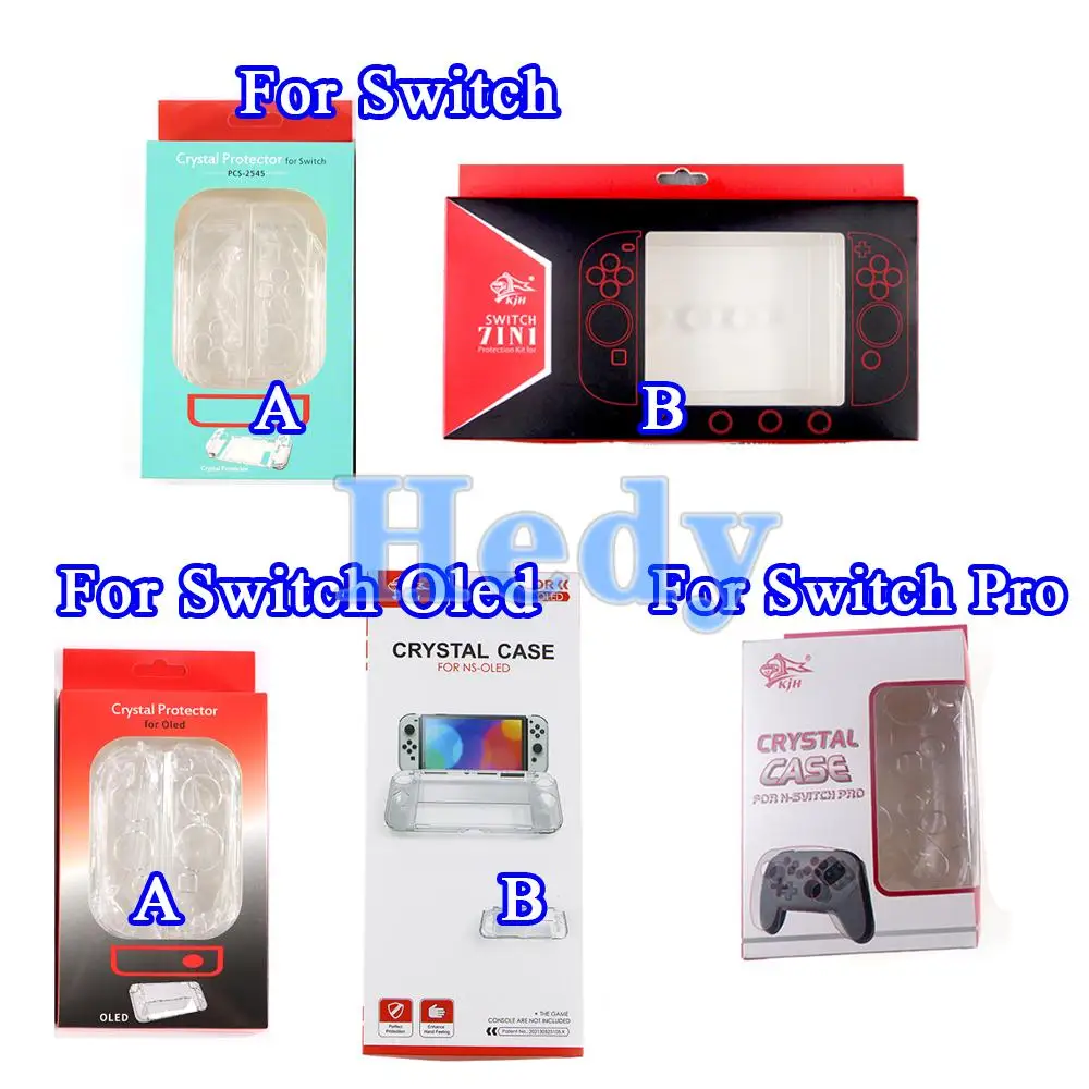 1 шт., кристально чистый корпус консоли для Nintendo Switch/защитный чехол OLED, кристально прозрачный чехол для NS Switch Pro
1 шт., кристально чистый корпус консоли для Nintendo Switch/защитный чехол OLED, кристально прозрачный чехол для NS Switch Pro