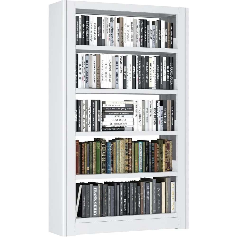 69" Bookshelf,5-Tier Bookshelf, Large Bookcases and Bookshelves,Taller and Wider Metal Storage Organizer, Sturdy Bookshelf
69" Bookshelf,5-Tier Bookshelf, Large Bookcases and Bookshelves,Taller and Wider Metal Storage Organizer, Sturdy Bookshelf