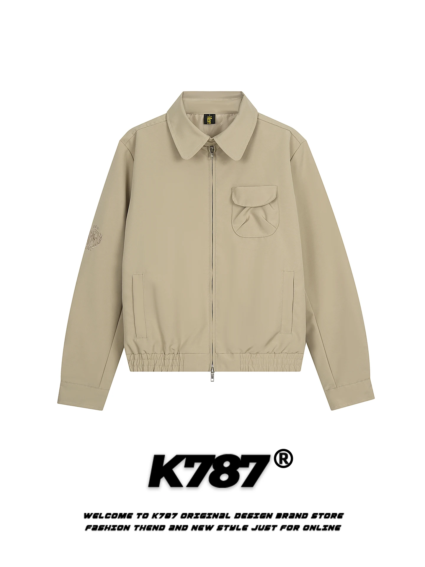 K787 American Retro Sve Embroidered Jaet Coat Loose Streetwear ex Pilot Zipper Top Spring Youth Casual Long Sve
K787 American Retro Sve Embroidered Jaet Coat Loose Streetwear ex Pilot Zipper Top Spring Youth Casual Long Sve