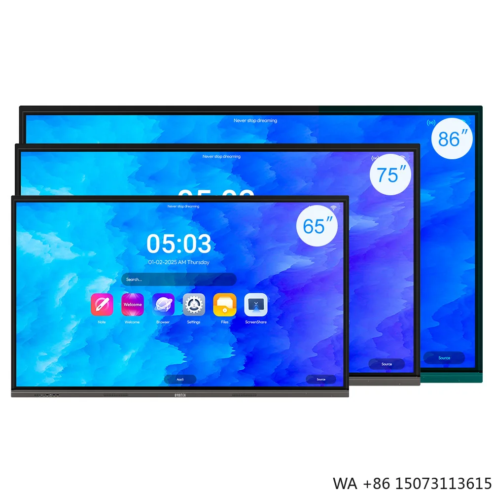 Интерактивная смарт-доска 86 дюймов, Android 14, ИК-сенсор, моноблок для переговорных комнат
Интерактивная смарт-доска 86 дюймов, Android 14, ИК-сенсор, моноблок для переговорных комнат