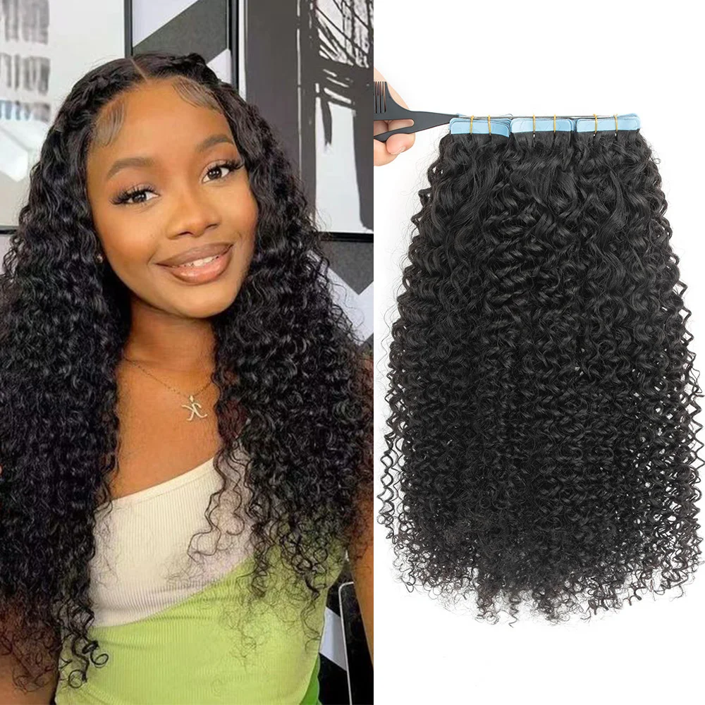 Kinky Curly Tape In Human Hair Extensions For Black Women PU Skin Weft Natural Mongolian Afro Deep Curly Tape Ins Hair Extension
Kinky Curly Tape In Human Hair Extensions For Black Women PU Skin Weft Natural Mongolian Afro Deep Curly Tape Ins Hair Extension