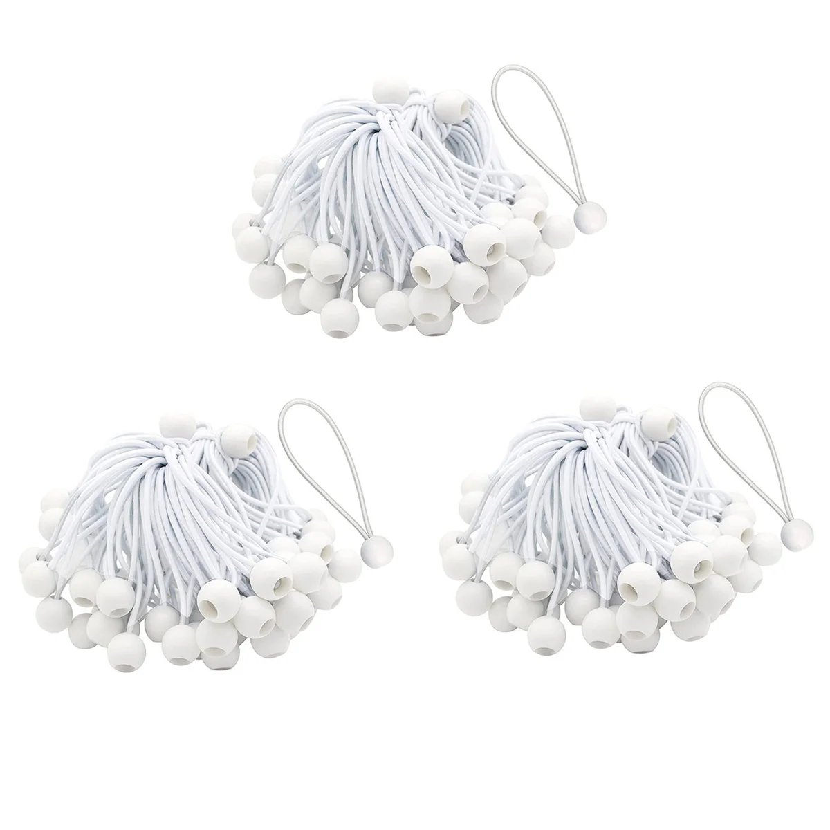 150 Pcs Bungee Cord with Balls Elastic Ties Bungee Toggles Ties for Marquees,Tents Banners,Flag Poles,Tarp (White)
150 Pcs Bungee Cord with Balls Elastic Ties Bungee Toggles Ties for Marquees,Tents Banners,Flag Poles,Tarp (White)