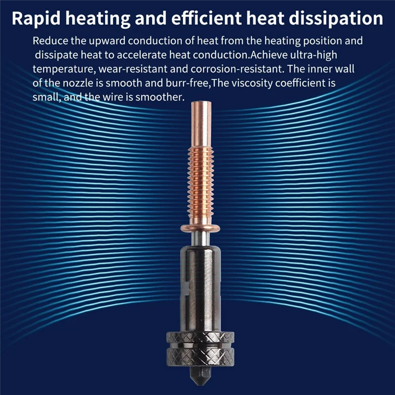 A13E-High Flow Hotend Integrated Detachable With Hardened Steel 0.4Mm Nozzle Titanium Material For Voron For E3D Revo
A13E-High Flow Hotend Integrated Detachable With Hardened Steel 0.4Mm Nozzle Titanium Material For Voron For E3D Revo