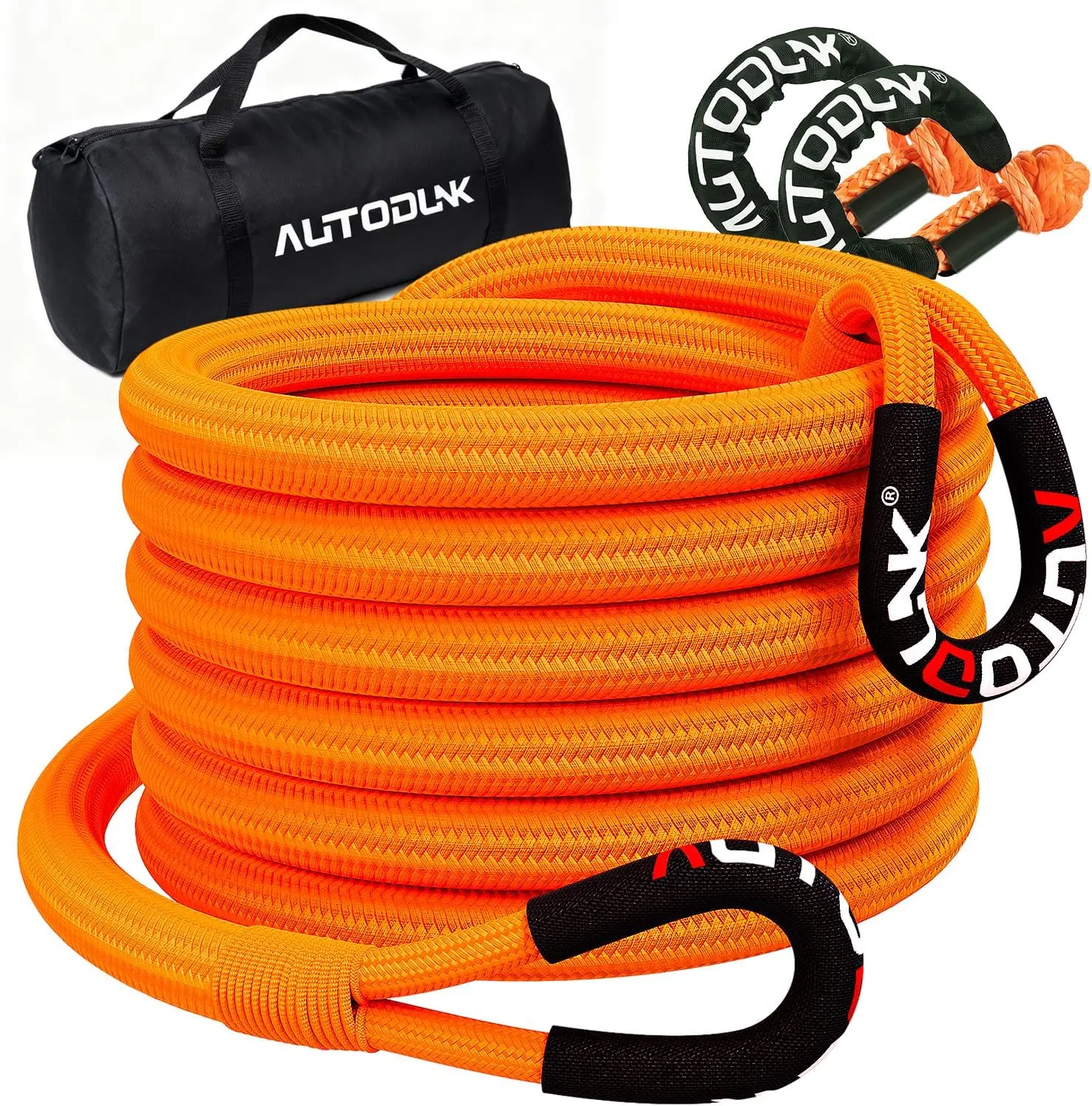 1-1/8" x 30' Kinetic Recovery Tow Rope with 2 Soft Shackles, 48,600lbs Capacity for Trucks & SUVs
1-1/8" x 30' Kinetic Recovery Tow Rope with 2 Soft Shackles, 48,600lbs Capacity for Trucks & SUVs