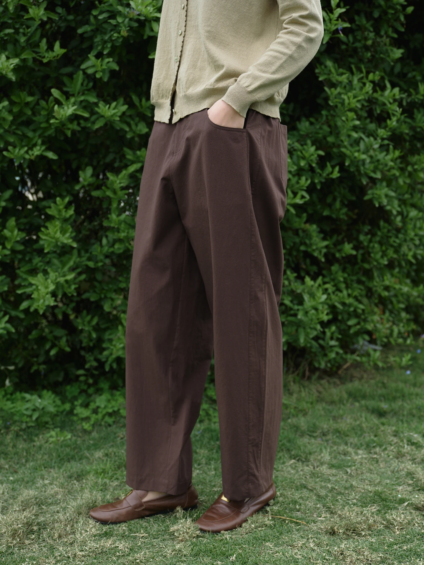 Casual Commute Cotton Straight Leg Pants Coffee Brown New Spring Summer Women's Natural Waist Zipper Pure Color Pants
Casual Commute Cotton Straight Leg Pants Coffee Brown New Spring Summer Women's Natural Waist Zipper Pure Color Pants