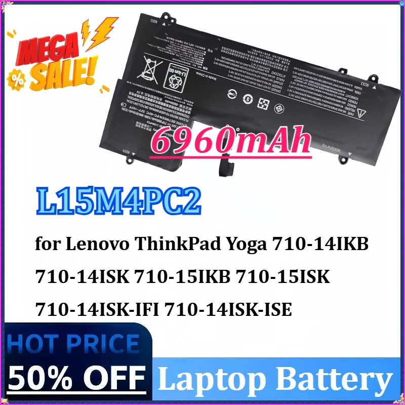 НОВЫЙ аккумулятор для ноутбука 6960 мАч L15M4PC2 для Lenovo ThinkPad Yoga 710-14IKB 710-14ISK 710-15IKB 710-15ISK 710-14ISK-IFI 710-14ISK-ISE
НОВЫЙ аккумулятор для ноутбука 6960 мАч L15M4PC2 для Lenovo ThinkPad Yoga 710-14IKB 710-14ISK 710-15IKB 710-15ISK 710-14ISK-IFI 710-14ISK-ISE