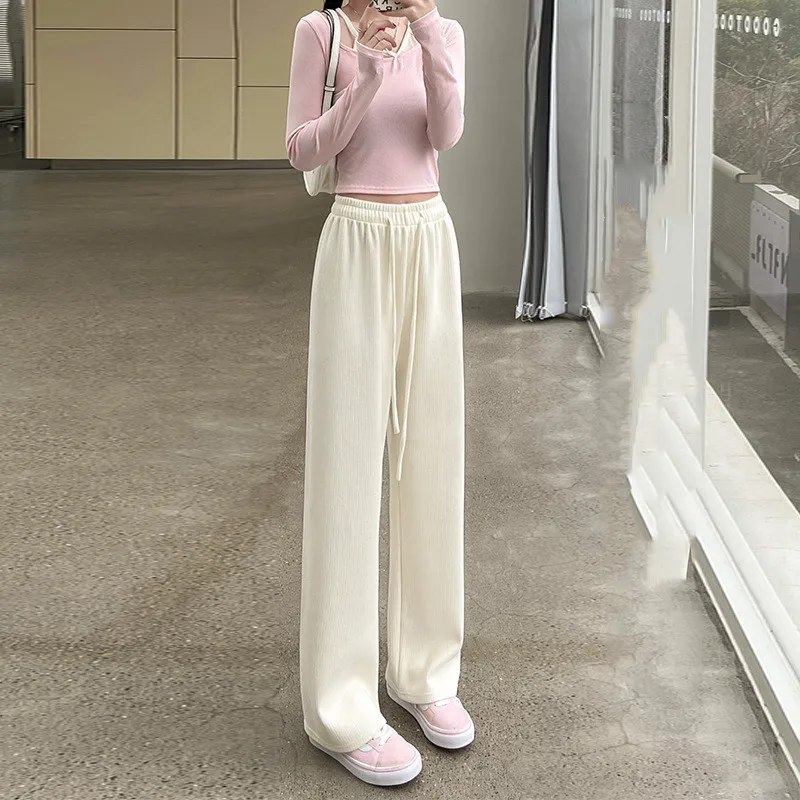 Y2K Women Sweatpants Candy Colors High Waist Sport Wide Leg Pants Casual Spring Solid Straight Trousers Full Length Female P013
Y2K Women Sweatpants Candy Colors High Waist Sport Wide Leg Pants Casual Spring Solid Straight Trousers Full Length Female P013
