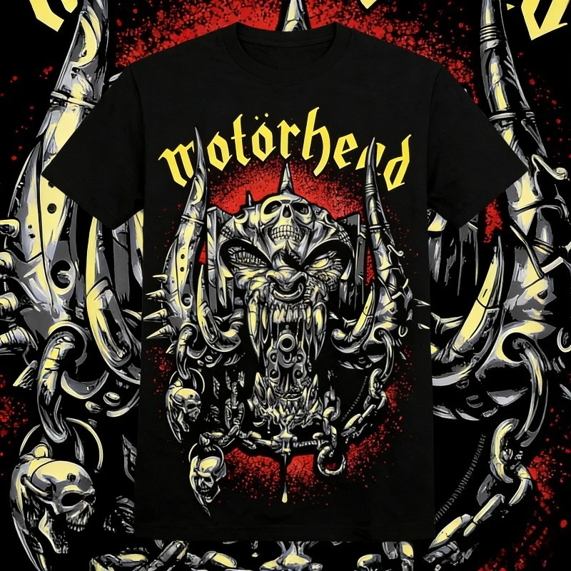2026 Motorhead Comic Style Rock Metal Short-sleeved 100% Pure Cotton Printed T-shirt High-end Luxury Is for Both Men Top Y2k
2026 Motorhead Comic Style Rock Metal Short-sleeved 100% Pure Cotton Printed T-shirt High-end Luxury Is for Both Men Top Y2k