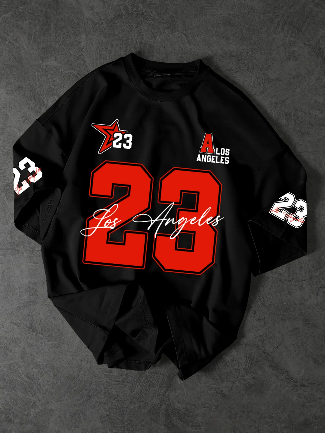 Vintage LA 23 Red Athletic Graphic T-Shirt
Vintage LA 23 Red Athletic Graphic T-Shirt