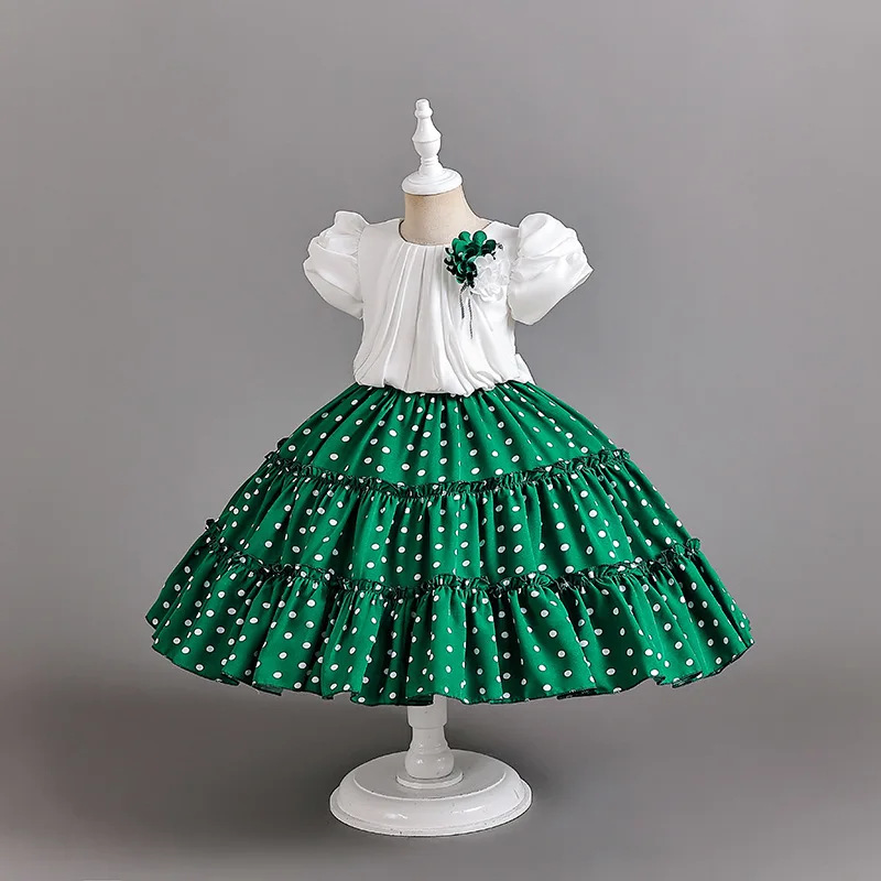 2025 Girls' Clothes children's Princess dress girl Foreign Pompous Princess performing dress matching color puffy sleeve dress
2025 Girls' Clothes children's Princess dress girl Foreign Pompous Princess performing dress matching color puffy sleeve dress