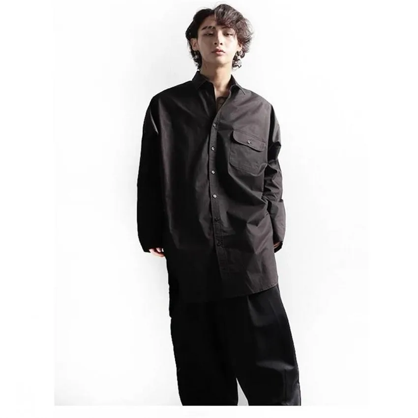 Spring Korean Fashion New Shirts For Men's Solid Color Long Sleeve Loose Coat Casual Comfortable Male Pocket Shirt Top Plus Size
Spring Korean Fashion New Shirts For Men's Solid Color Long Sleeve Loose Coat Casual Comfortable Male Pocket Shirt Top Plus Size