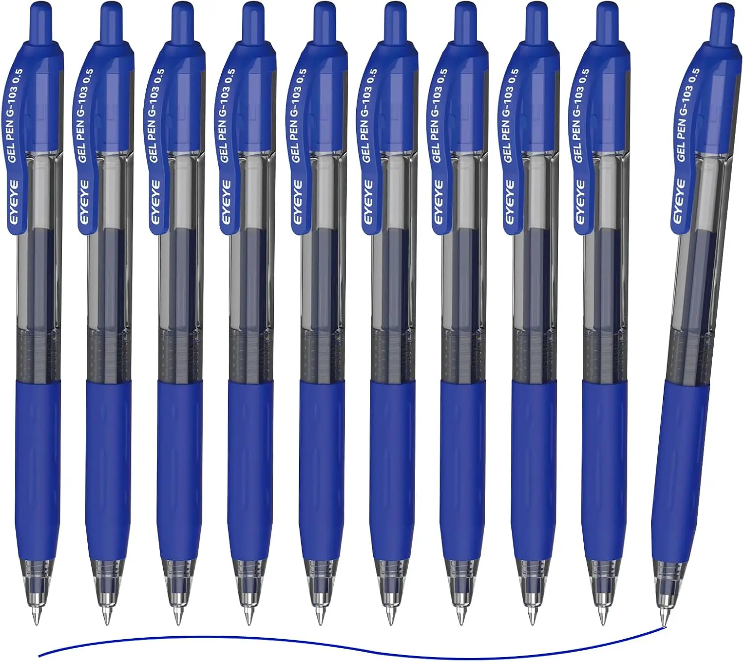 Retractable Gel Pens 0.5mm Extra Fine Point Blue Ink Quick Dry Smooth Writing Pens for Office School Supplies 10 Pack
Retractable Gel Pens 0.5mm Extra Fine Point Blue Ink Quick Dry Smooth Writing Pens for Office School Supplies 10 Pack