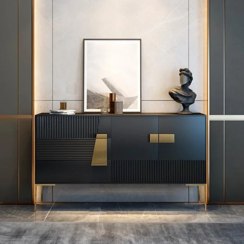 Advanced Practical Luxury Entrance Corridor Black Shoe Cabinet Villa Storage Wooden Console Furniture
Advanced Practical Luxury Entrance Corridor Black Shoe Cabinet Villa Storage Wooden Console Furniture