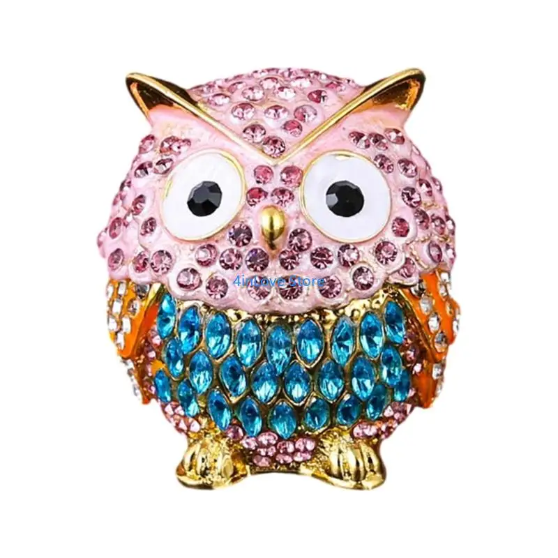 T4MD Metal Owl Jewelry Box with Crystals Accent Storage for Earrings Necklaces
T4MD Metal Owl Jewelry Box with Crystals Accent Storage for Earrings Necklaces