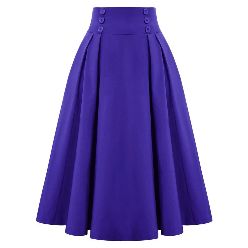 SISHION Elastic Waist A Line Elegant Flared Midi Skirts SS0037 Solid Color Black Green Women 60s Retro Vintage Pleated Skirt
SISHION Elastic Waist A Line Elegant Flared Midi Skirts SS0037 Solid Color Black Green Women 60s Retro Vintage Pleated Skirt