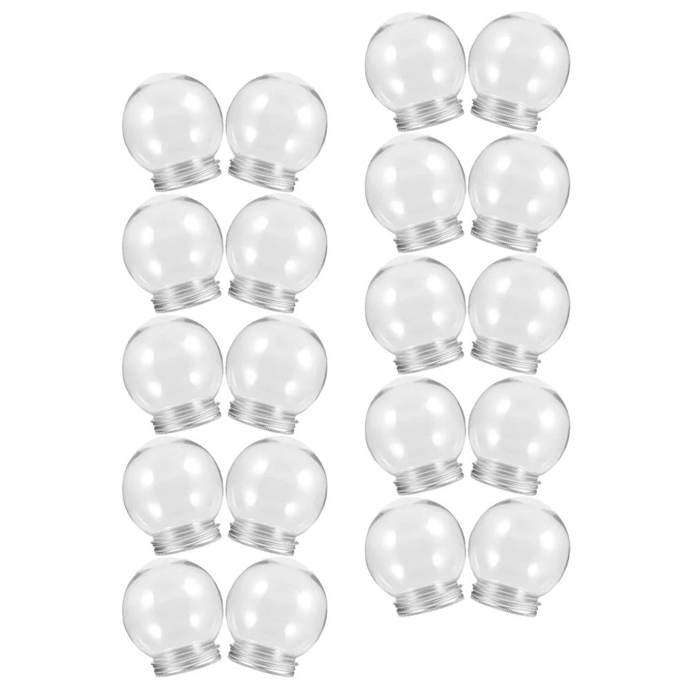 20 Pcs Boxes Candy Bottle Empty DIY Water Globes Snow for Adults Unique Outdoor Supplies Plastic Prop Clear Fillable Ball Child
20 Pcs Boxes Candy Bottle Empty DIY Water Globes Snow for Adults Unique Outdoor Supplies Plastic Prop Clear Fillable Ball Child