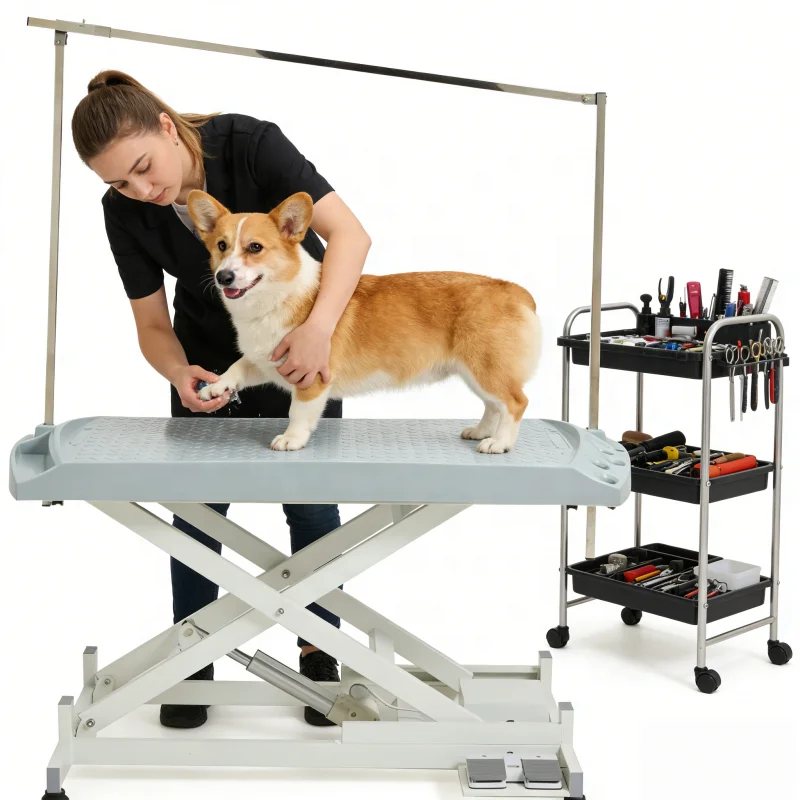 !@USMILEPET Hot Sale Plastic-Topped Pet Grooming Table with Height Adjustment Dog Grooming Table for Pet Salons
!@USMILEPET Hot Sale Plastic-Topped Pet Grooming Table with Height Adjustment Dog Grooming Table for Pet Salons