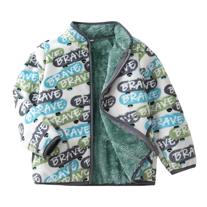 Letters Printed Coat Children Clothing for Boys Girls Winter Fleece Jackets Zipper Cute Thick Baby Coats Children Outerwear
Letters Printed Coat Children Clothing for Boys Girls Winter Fleece Jackets Zipper Cute Thick Baby Coats Children Outerwear