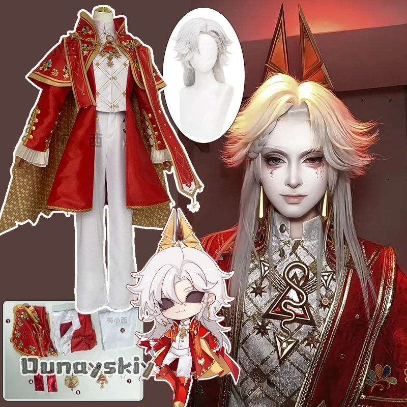 Философский камень, косплей, игра Identity V, ночные часы Ithaqua, костюм для ролевых игр, красный винтажный мужской костюм, униформа, наряд унисекс
Философский камень, косплей, игра Identity V, ночные часы Ithaqua, костюм для ролевых игр, красный винтажный мужской костюм, униформа, наряд унисекс