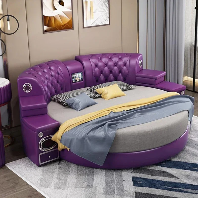 High End Modern Bed European Style Villa Wood Frame Queen Bed Smart Luxury Sleeping Muebles Para Dormitorio Nordic Furniture
High End Modern Bed European Style Villa Wood Frame Queen Bed Smart Luxury Sleeping Muebles Para Dormitorio Nordic Furniture