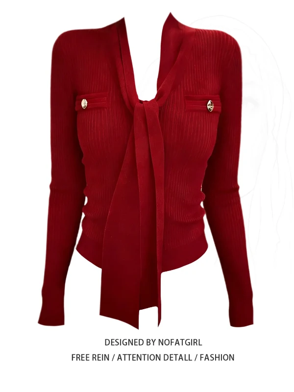 Red Knitted Sweater with Sa Long Sve Women's Sle Autumn Winter Slimming Gentle Top Korean Version Commute Sle
Red Knitted Sweater with Sa Long Sve Women's Sle Autumn Winter Slimming Gentle Top Korean Version Commute Sle