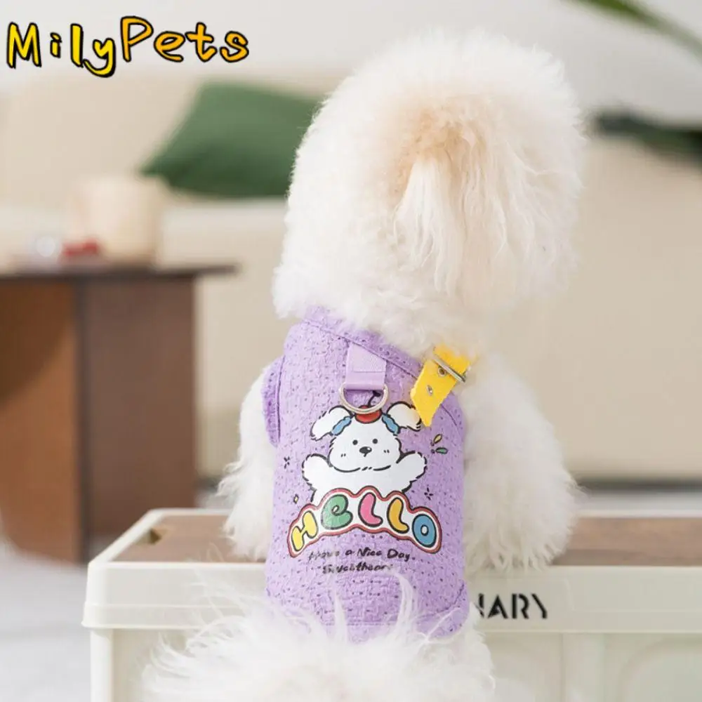 Pet Supplies Polyester Dog Vest Breathable Cartoon Dog Thin T-Shirt Lightweight Cute Puppy Clothes Spring/Summer
Pet Supplies Polyester Dog Vest Breathable Cartoon Dog Thin T-Shirt Lightweight Cute Puppy Clothes Spring/Summer