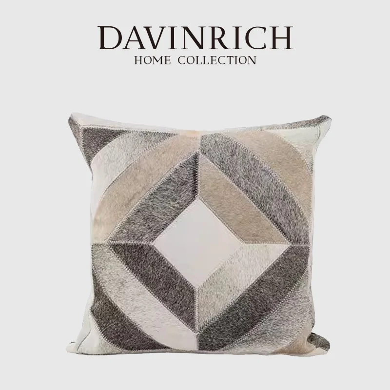 Наволочка DAVINRICH с геометрическим рисунком и бриллиантами, роскошная кожаная декоративная подушка из искусственного меха, элегантная серая бутиковая наволочка, современное искусство деко
Наволочка DAVINRICH с геометрическим рисунком и бриллиантами, роскошная кожаная декоративная подушка из искусственного меха, элегантная серая бутиковая наволочка, современное искусство деко