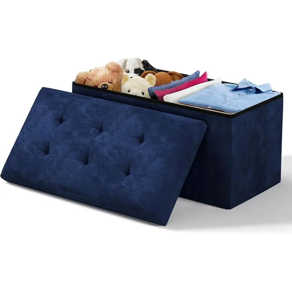 Storage Ottoman Bench, 30 Inch Ottoman oot Rest, End o Bed Bench, Storage Chest or Living Room, Bedroom, Entryway, Navy Blue
Storage Ottoman Bench, 30 Inch Ottoman oot Rest, End o Bed Bench, Storage Chest or Living Room, Bedroom, Entryway, Navy Blue