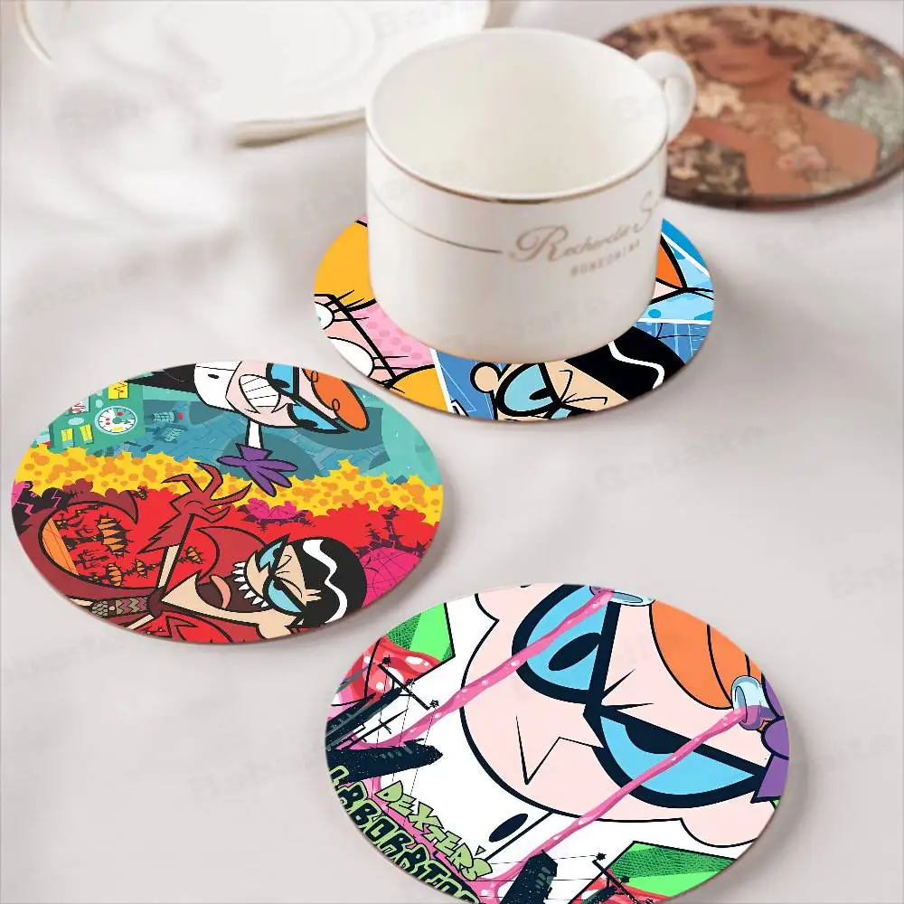 Cartoon D-Dexters L-Laboratory Natural Wood Coaster Creative Cartoon Absorbent Cushion Coffee Mug Bowl Cushion Insulation
Cartoon D-Dexters L-Laboratory Natural Wood Coaster Creative Cartoon Absorbent Cushion Coffee Mug Bowl Cushion Insulation