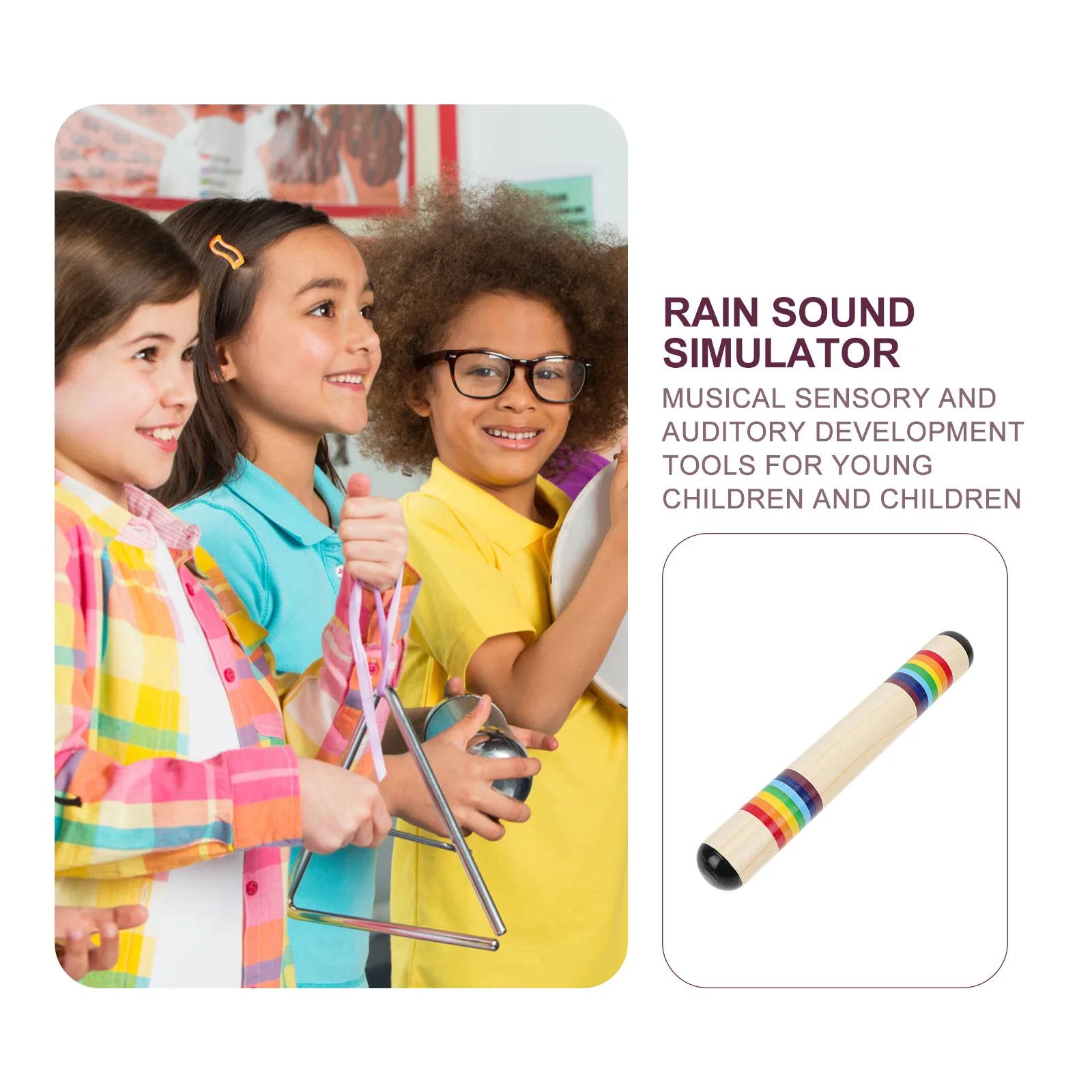 Wooden Rain Sound Orff Percussion Instrument Musical Enlightenment Toy Recreational Plaything Long Lasting Non Toxic Baby Toy
Wooden Rain Sound Orff Percussion Instrument Musical Enlightenment Toy Recreational Plaything Long Lasting Non Toxic Baby Toy