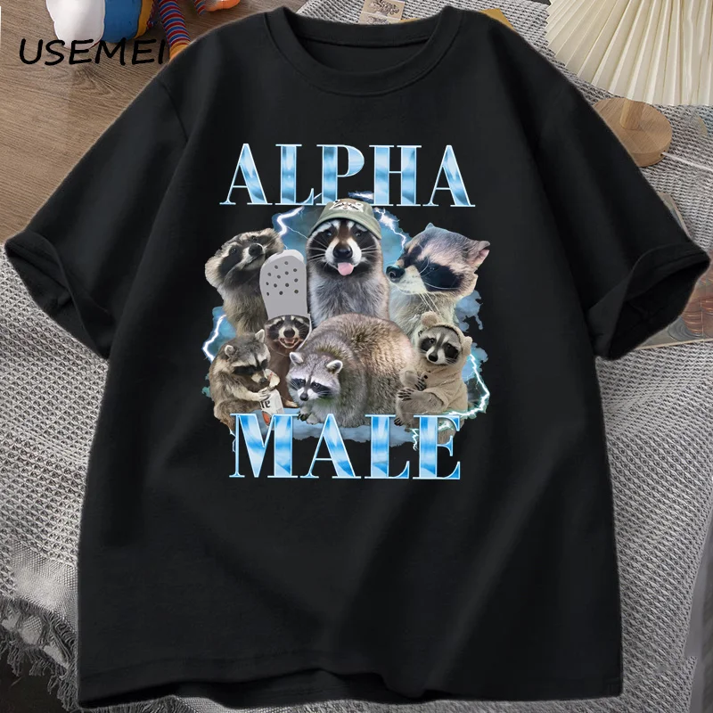 Alpha Male Raccoon Funny Rap T-Shirt Silly Raccoon Lover Tshirt Cotton Short Sleeve Roud Neck Tshirt Men's Short Sleeve Clothes
Alpha Male Raccoon Funny Rap T-Shirt Silly Raccoon Lover Tshirt Cotton Short Sleeve Roud Neck Tshirt Men's Short Sleeve Clothes