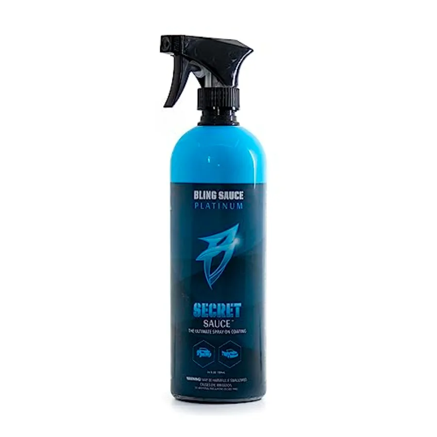 Bling Sauce Platinum: Secret Sauce High-End Ceramic SiO2 Coat with Surface Protection and High Gloss Shine 24oz for Painted Sur
Bling Sauce Platinum: Secret Sauce High-End Ceramic SiO2 Coat with Surface Protection and High Gloss Shine 24oz for Painted Sur
