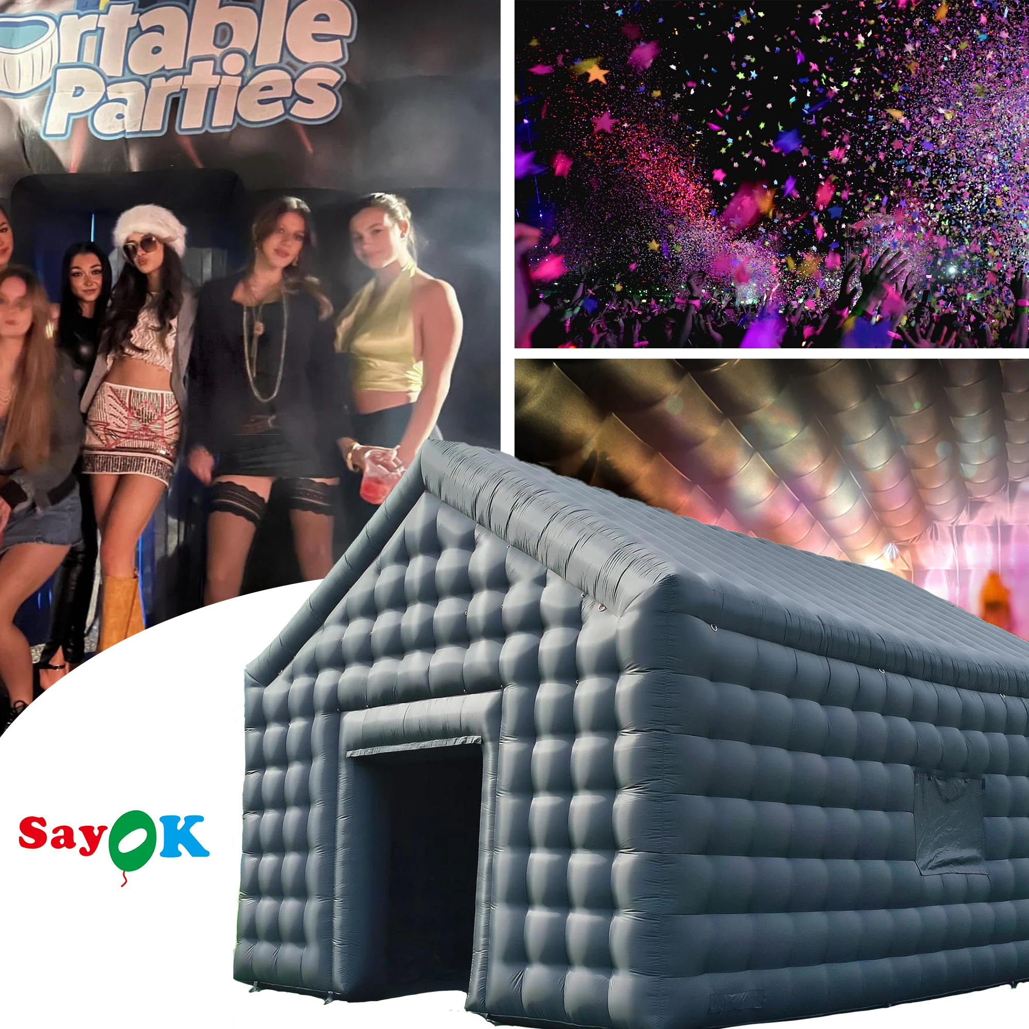Inflatable Night Club Disco Light Cube Blow Up Bar Tent Portable Inflatable Party Tent House Disco Pavilion For Event Wedding
Inflatable Night Club Disco Light Cube Blow Up Bar Tent Portable Inflatable Party Tent House Disco Pavilion For Event Wedding