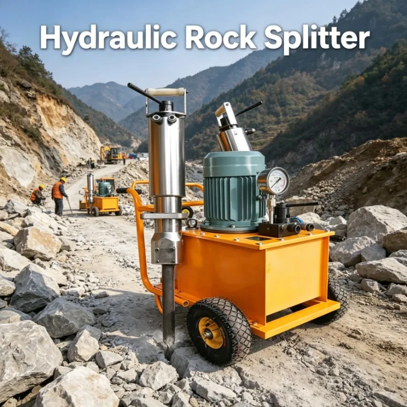 Hydraulic Rock Splitter Machine, Cement Pile Head Breaking Stone Cutter Mining Static Blasting Equipment with Pump and Motor
Hydraulic Rock Splitter Machine, Cement Pile Head Breaking Stone Cutter Mining Static Blasting Equipment with Pump and Motor