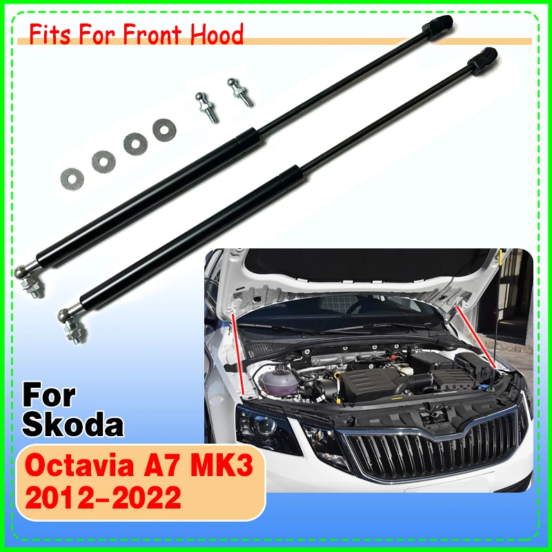 2Pcs for Skoda Octavia A7 MK3 2012-2022 Car Front Engine Bonnet Hood Gas Struts Lift Support Rods Gas Spring Car Accessories
2Pcs for Skoda Octavia A7 MK3 2012-2022 Car Front Engine Bonnet Hood Gas Struts Lift Support Rods Gas Spring Car Accessories