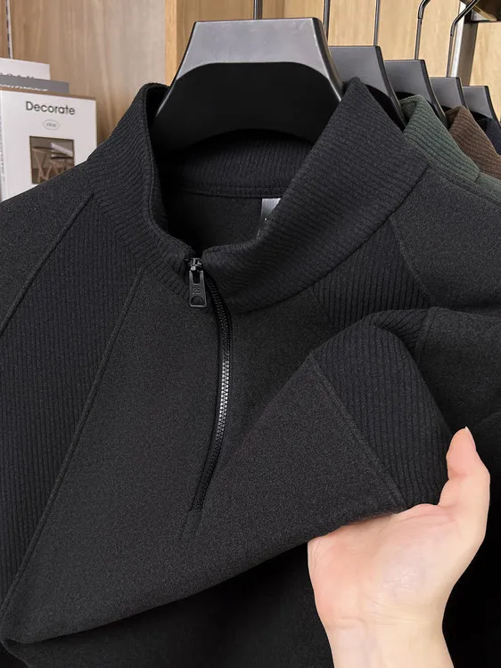 Men's Double-Sided Fce f-High Ne Sweatirt Long Sve Thiened Zipper T-irt Warm Base Layer irt for Autumn Winter
Men's Double-Sided Fce f-High Ne Sweatirt Long Sve Thiened Zipper T-irt Warm Base Layer irt for Autumn Winter