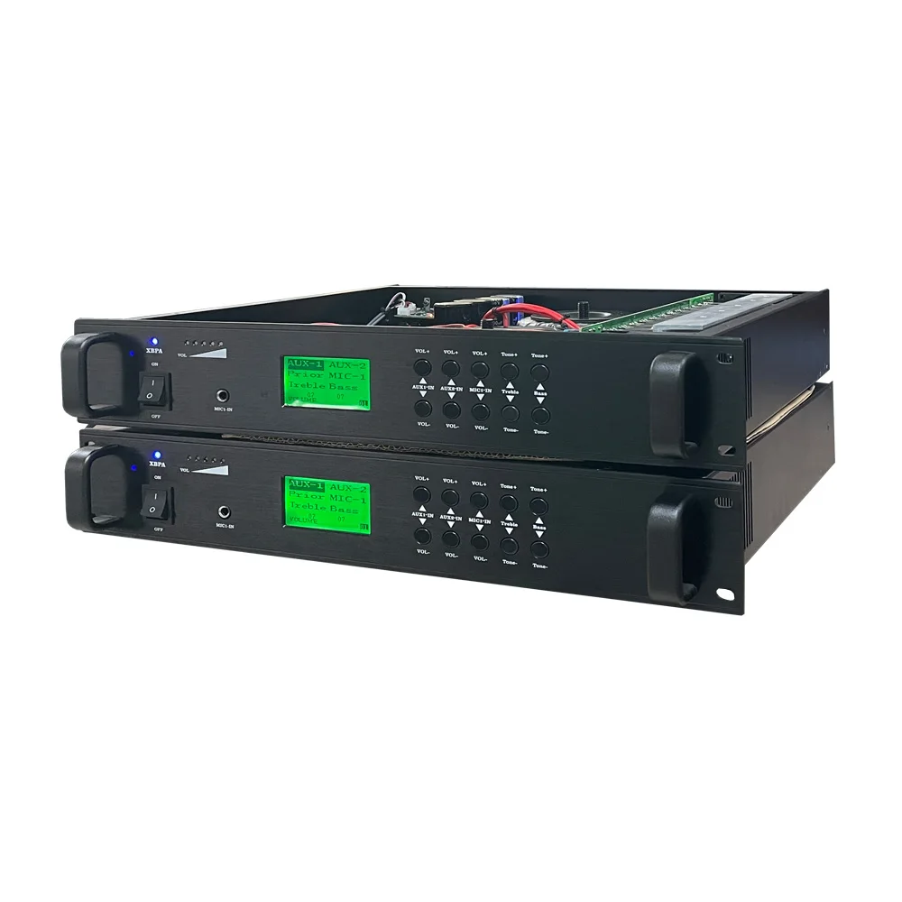 Общественная трансляция PA System Выходной усилитель мощности 100 В управляет параллельным громкоговорителем. Встроенный передний усилитель и плеер
Общественная трансляция PA System Выходной усилитель мощности 100 В управляет параллельным громкоговорителем. Встроенный передний усилитель и плеер