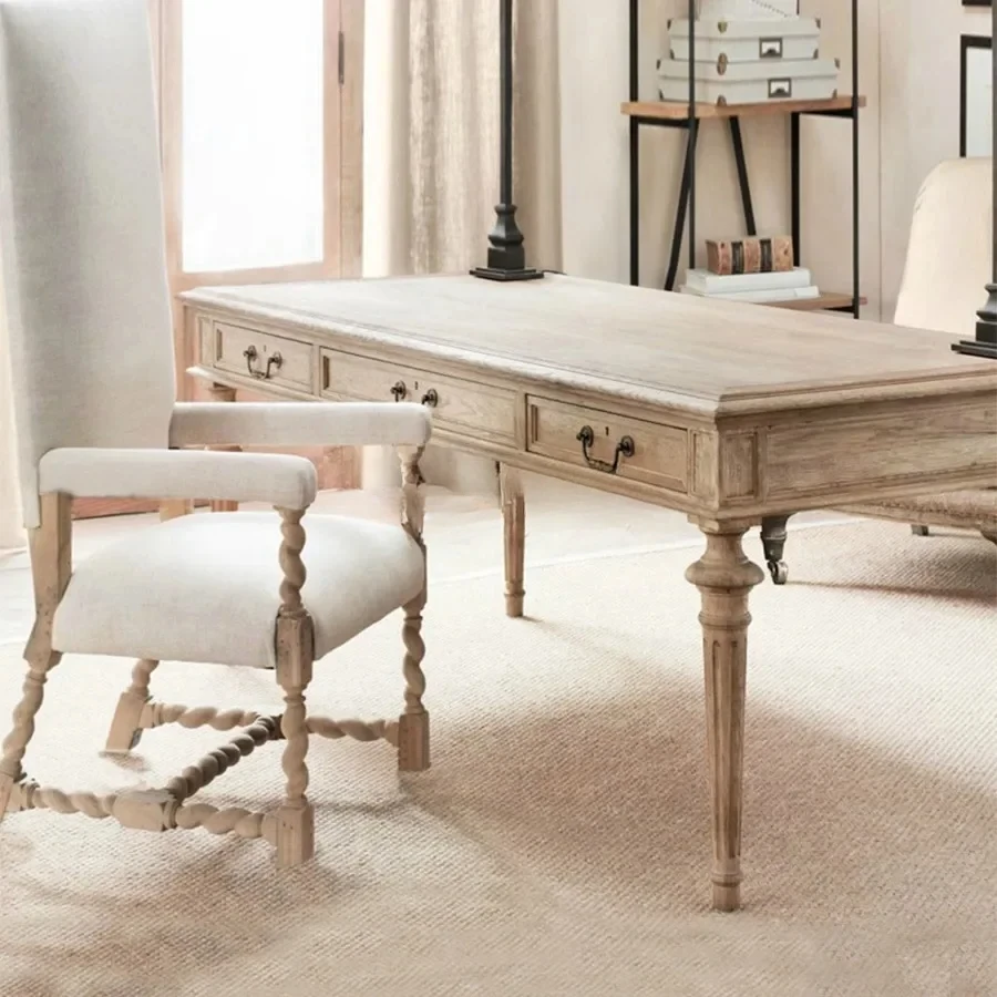 American Solid Wood Desk Student Study Table French Study Computer Desk Writing Desk
American Solid Wood Desk Student Study Table French Study Computer Desk Writing Desk