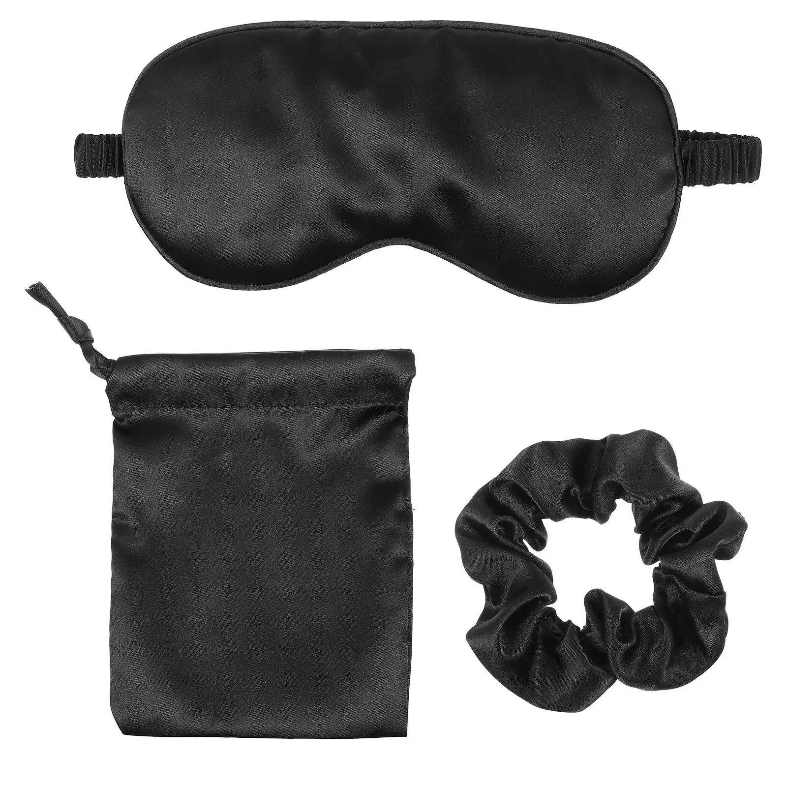 3 Pcs Sleep Mask Eyeshade Elastic Headband Black Travel Blindfold Eye Cover Storage Bag Silk Material Insomnia Aid
3 Pcs Sleep Mask Eyeshade Elastic Headband Black Travel Blindfold Eye Cover Storage Bag Silk Material Insomnia Aid