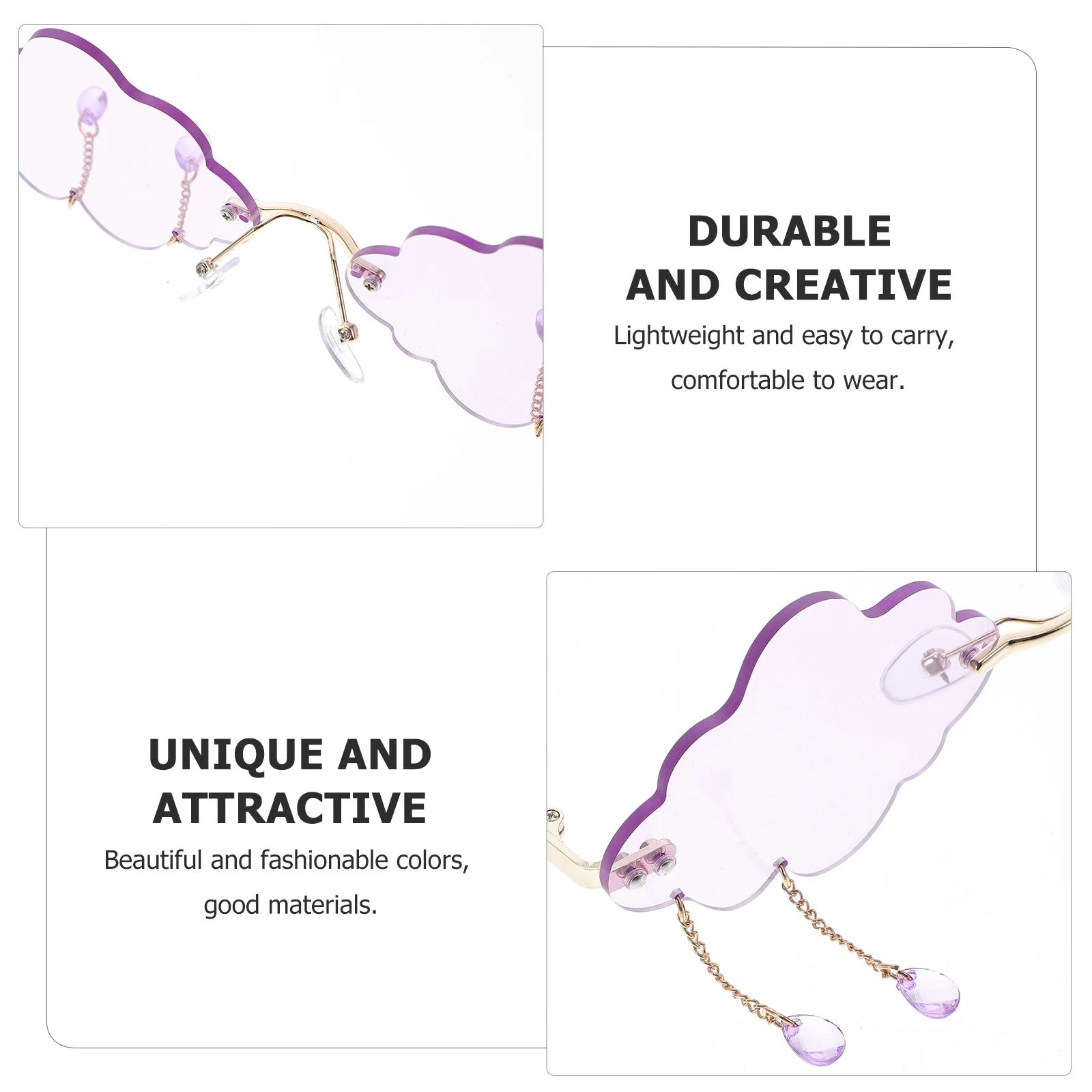 Rimless Cloud Shape Sunglasses for Teens Women Girls Kids Funny Cool Disco Glasses Travel Cool Sunglasses
Rimless Cloud Shape Sunglasses for Teens Women Girls Kids Funny Cool Disco Glasses Travel Cool Sunglasses
