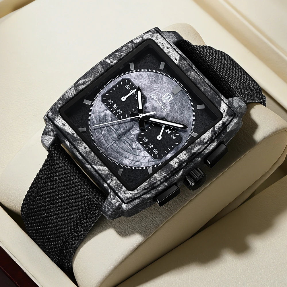 QINGXIYA: Мужские часы премиум-класса, роскошные квадратные спортивные кварцевые часы, водонепроницаемые, многофункциональные, с хронографом на 24 часа
QINGXIYA: Мужские часы премиум-класса, роскошные квадратные спортивные кварцевые часы, водонепроницаемые, многофункциональные, с хронографом на 24 часа